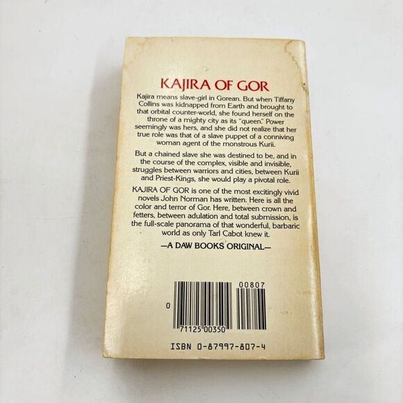 Kajira of Gor 19 John Norman vintage PB BDSM Cover Art 1st Printing - Picture 3 of 8